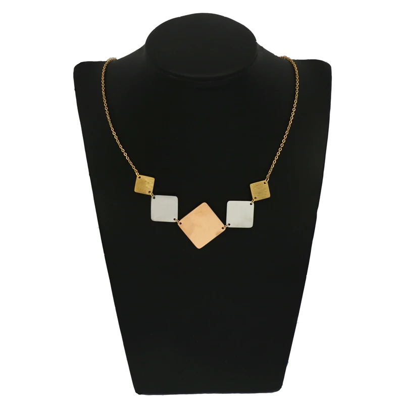 Hot Geometry stainless steel Jewelry SetS Trendy Fashion For Women Choker Necklace Earrings Set | Украшения и аксессуары