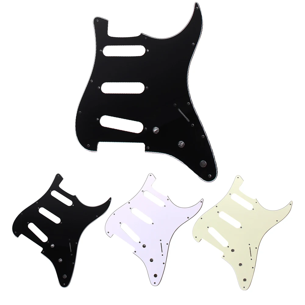 3Ply SSS ПВХ электрогитара Pickguard для FD все аксессуары защиты гитары 11 монтажных