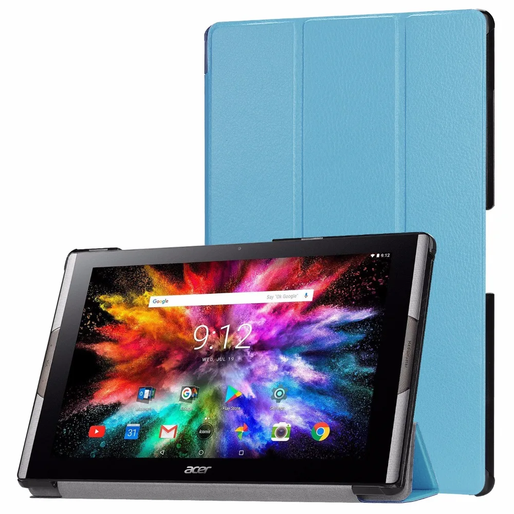 Для acer Iconia Tab 10 A3-A50 One 10 A3-A50 10,1 дюймов планшет ультра тонкий магнитный 3 раза стенд из искусственной кожи защитный чехол