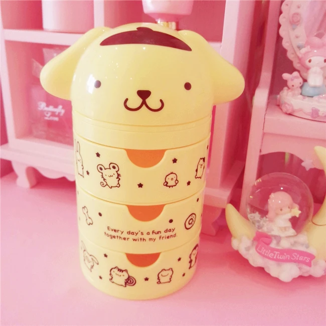 see chart IVYYE 1 шт., модные коробки для хранения Melody Pom Purin аниме, ящики для дома, чехол для косметики, косметичка, корзина для макияжа, новинка для девочек - Цвет: see chart