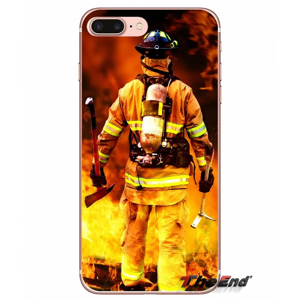 Пожарные герои пожарный флисовая панель чехол для Apple iPhone X 4 4S 5 5S SE 5C 6 6S 7 8 Plus 6Plus 7plus