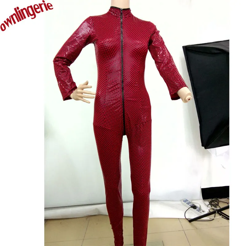 Бесплатная доставка сексуальное женское белье из ПВХ с мокрым внешним видом боди