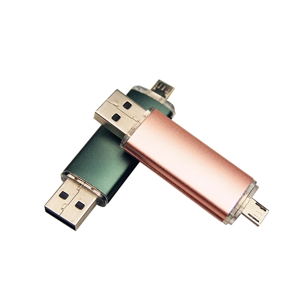 Металлический OTG Usb флэш накопитель 2 стиля для смартфона/ПК 4 ГБ 8 16 USB память 32 U