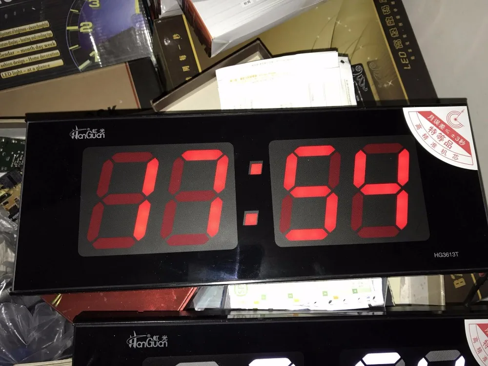 Большие светодиодные цифровые настенные часы с большими цифрами для гостиной, двойное использование настольных и подвесных украшений с люминовой подсветкой.