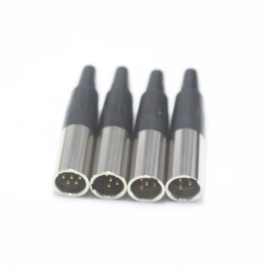 EClyxun 1 шт. Mini XLR 3 4 5 6 Pin штекер маленький Аудио Микрофон Разъем для MIC пайки