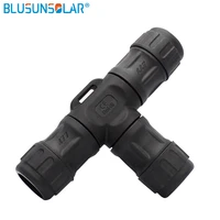 5 pcs l20 2p t type waterproof tee connector field assembly ip67