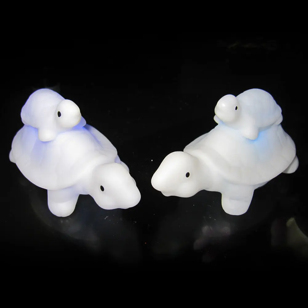 Яркий светодиодный мигающий ночник с черепашками для мамы и ребенка лампа декора