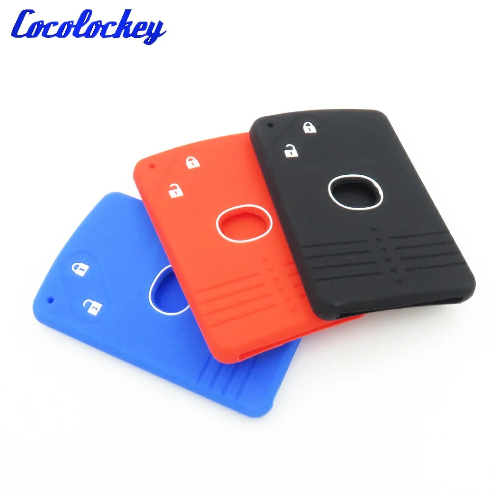 Cocolockey 2 кнопочный силиконовый чехол для автомобильного ключа оболочка Mazda 3 5 6 8