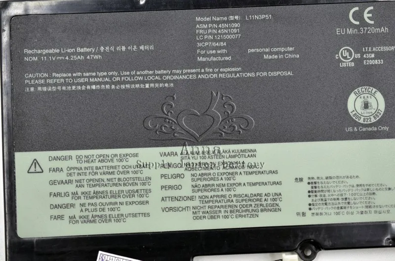 Оригинальный аккумулятор JIGU 45N1088 45N1089 45N1090 45N1091 L11N3P51 L11S3P51 для ноутбука Lenovo