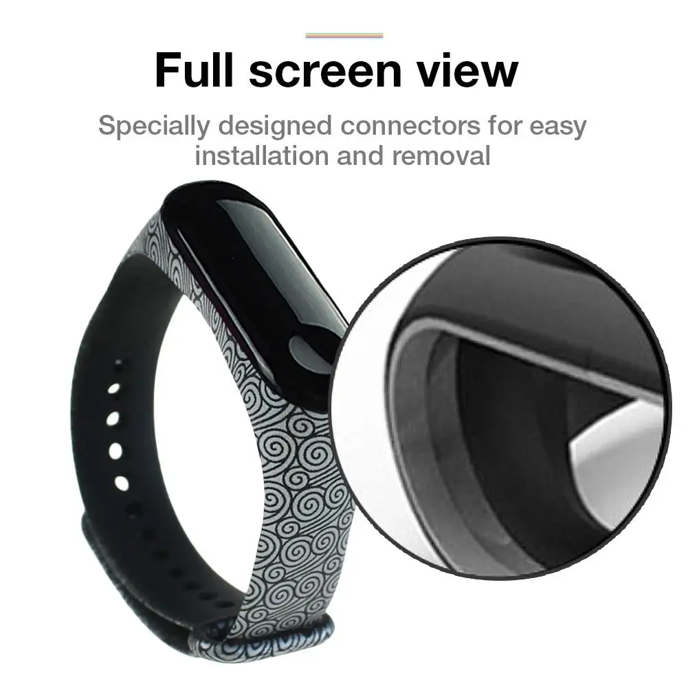 Цветной силиконовый ремешок для Xiaomi Band 3 умные часы браслет аксессуары сменный
