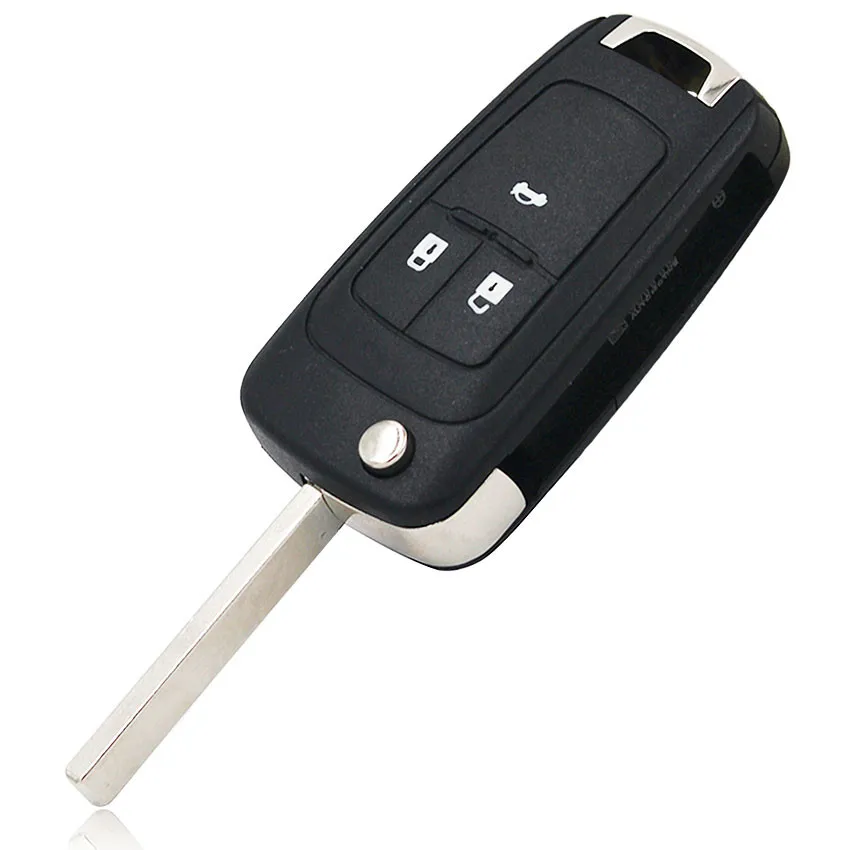 2 кнопки, 3 кнопки, 4 кнопки Keyless-go складной дистанционный ключ для Chevrolet 433 МГц с чипом ID46 HU100 Balde(после рынка