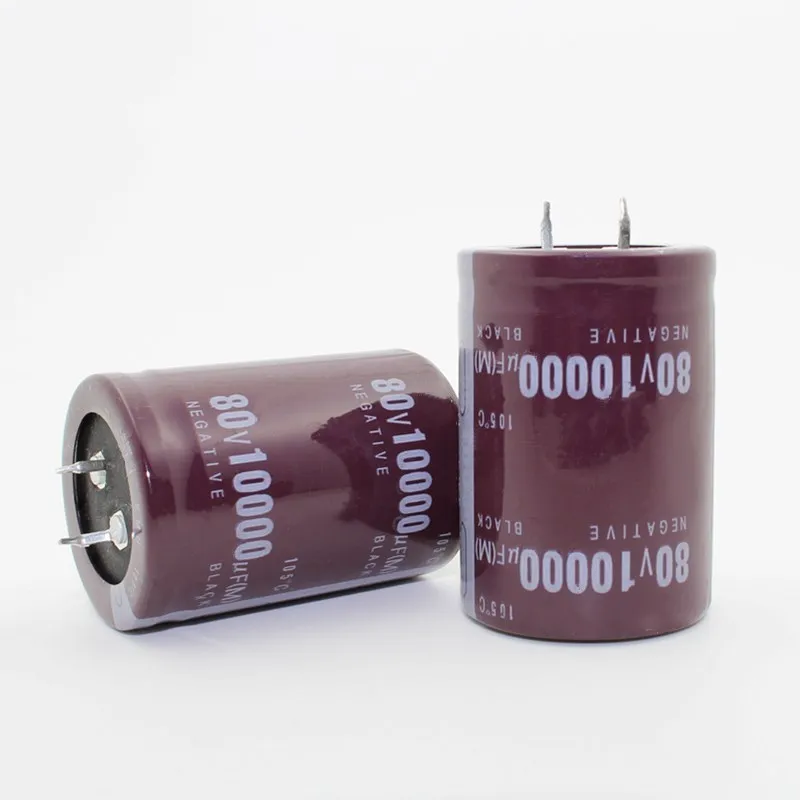 Электролитический конденсатор радиальный 80V10000uf 10000 мкФ 80В 35х50 мм (2 шт.)
