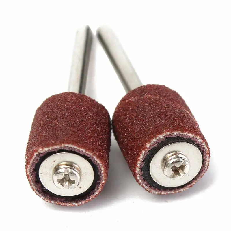 

100 Pcs 3/8 inch 80 Grit Polished sandpaper circle with 2 Mandrels for Polishing Tool