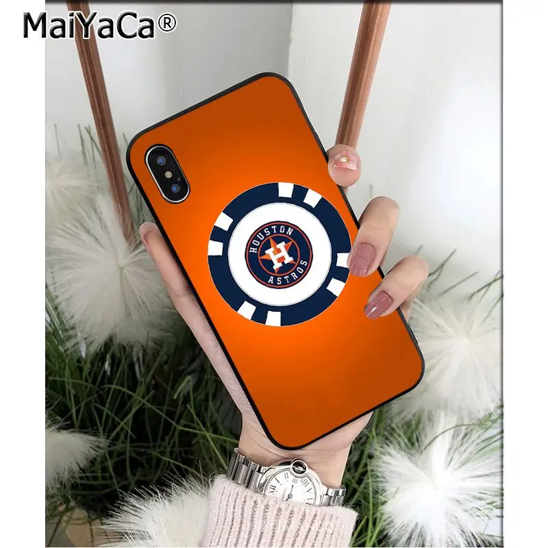 MaiYaCa Хьюстон Астрос ТПУ Мягкие аксессуары для телефонов чехол для телефона для Apple iPhone 8 7 6 6S Plus X XS MAX 5 5S SE XR чехол