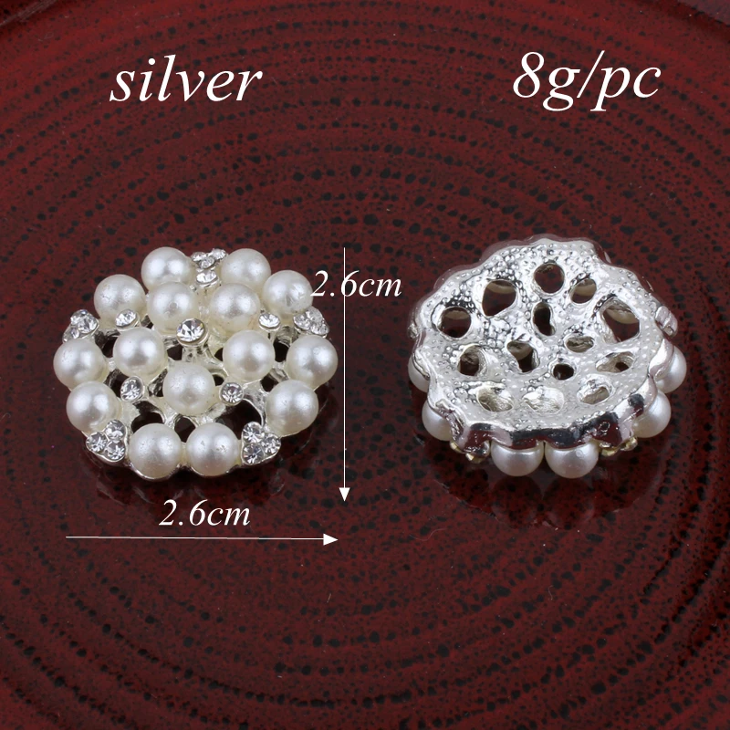 30 шт. металлические декоративные пуговицы с жемчугом|buttons craft supplies|button craftflatback