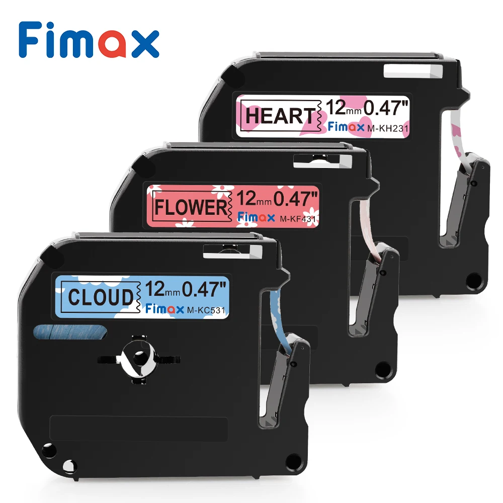Fimax 7 цветов M-K231Compatible для Brother P-touch M Тип ленты этикеток M-K431 M-K131 Brother принтер этикеток P touch Maker PT-65