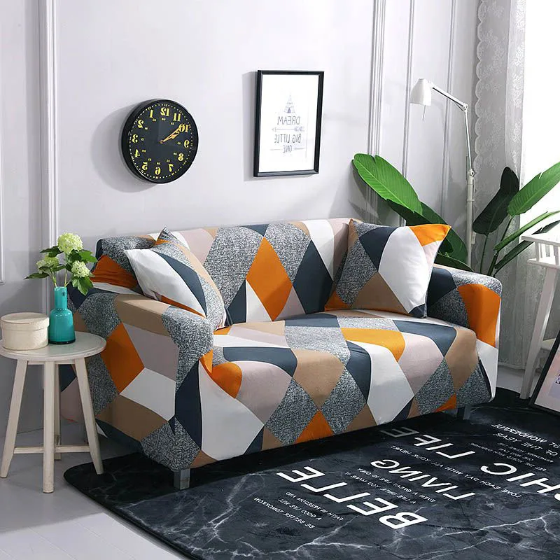 Elastic Spandex Sofa Cover Flexible Stretch Couch Covers For Living Room Corner Sectional Love Seat Furniture Protector | Дом и сад