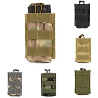 airsoft military tactical molle open top single magazine pouch m4 hunting paintball mag bag