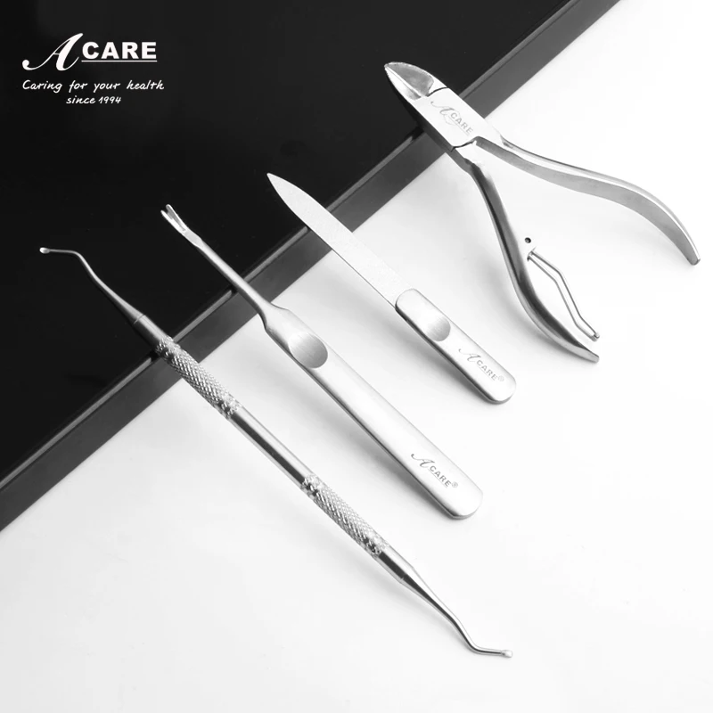 Ножницы для кутикулы Нержавеющая сталь Профессиональный носок пилочка ногтей