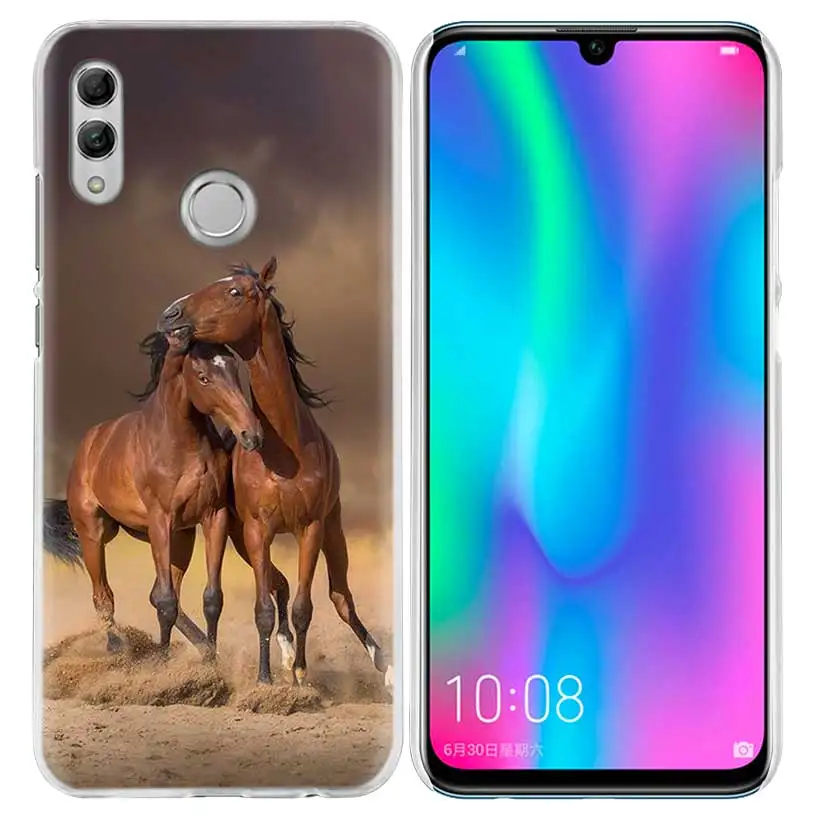 В форме лошадок, животных, чехол для huawei Honor 8X Y9 9 10 Lite Play 7C 8C 8S 8A фотоаппаратов моментальной печати 7S 7A Pro V20 20i Y6 Y7 Y5 жесткий чехол из ПК для телефона Coque