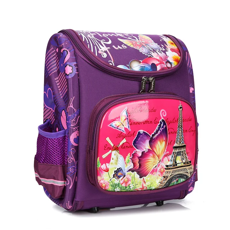 Детский школьный рюкзак для девочек и мальчиков с ортопедической сумкой для начальной школы и рисунком.