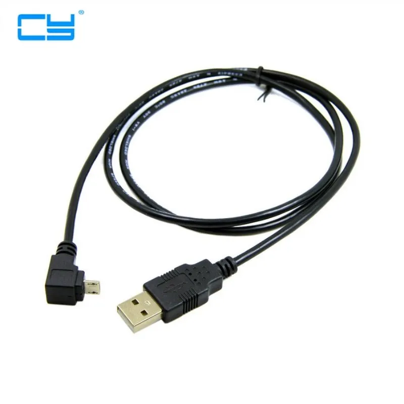 Вверх и вниз влево вправо Угловой 90 градусов USB Micro штекер к кабель для зарядки