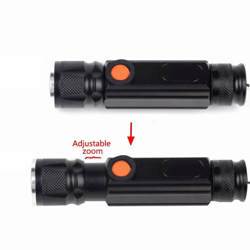 LumiParty USB 5000лм светодиодный фонарик с магнитом Cob + T6 удобный перезаряжаемый