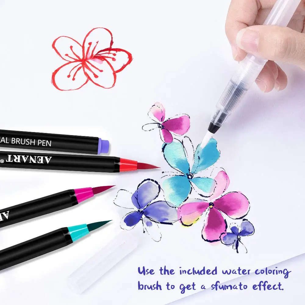 Fineliner ручка кисть для каллиграфии набор войлочный наконечник Рисование