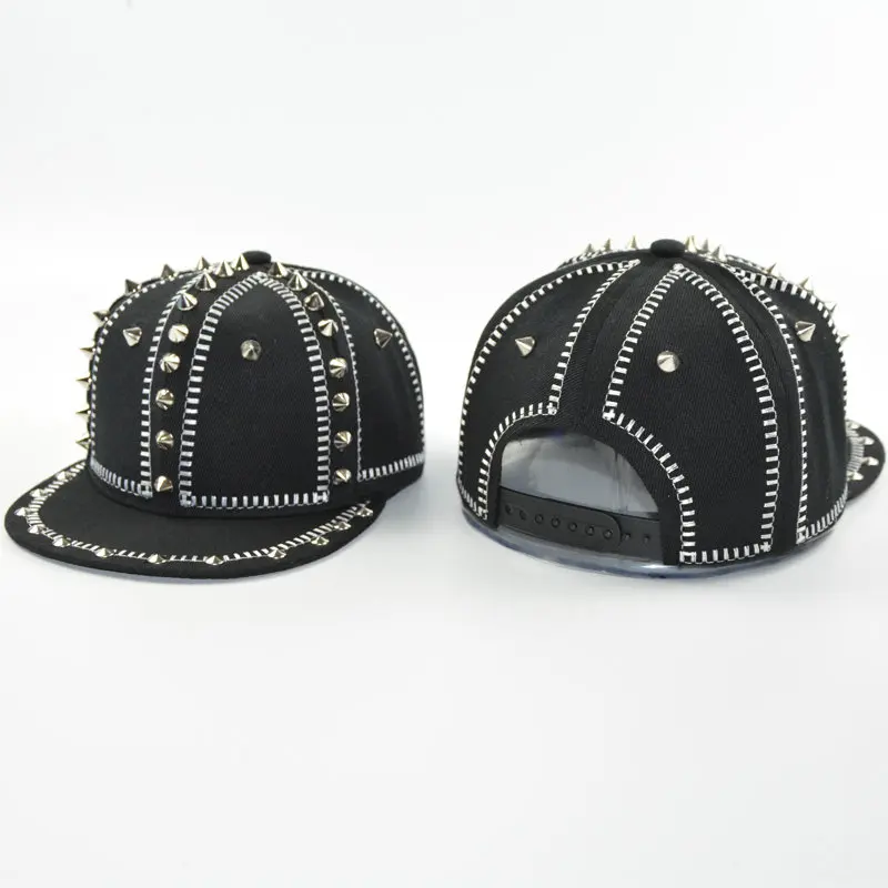 Кепка Snapback в стиле хип хоп для мужчин и женщин кепка панк с шипами бейсболка рок