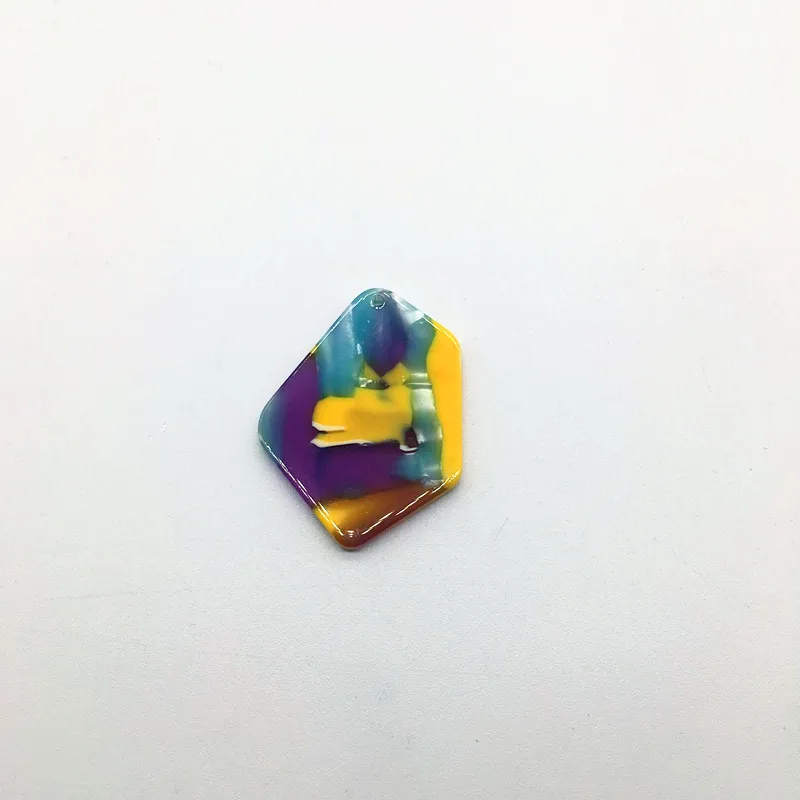 purple Новое поступление! 37x29 мм 50 шт./лот уксусная кислота неправильной формы амулеты для сережек аксессуары/детали для серег ювелирных изделий - Цвет: purple