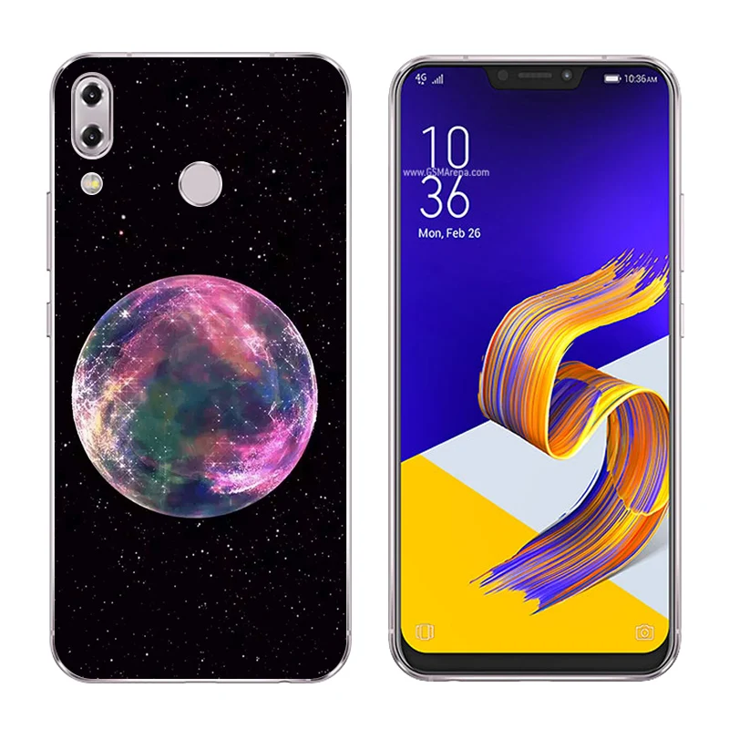 6.2 inch for Asus Zenfone 5z ZS620KL Phone Cases 5 ZE620KL Const Printing Soft Silicone TPU Back Cover |