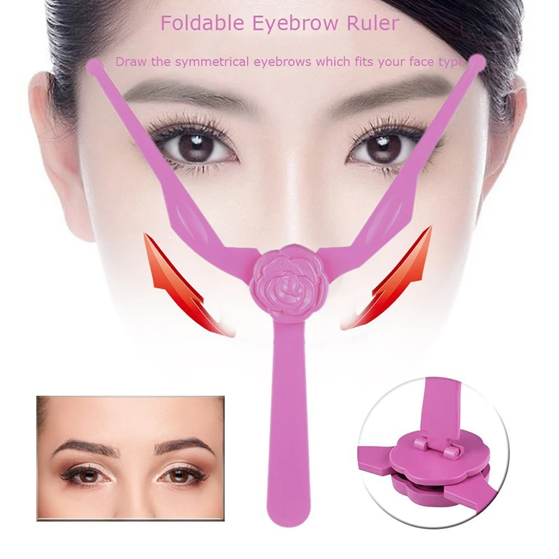 Microblading Plastico Cejas Tatuajes брови измерения татуировки симметричная складная линейка