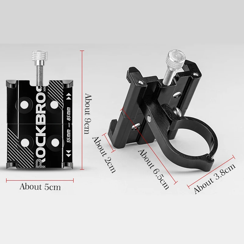 Держатель для телефона велосипедный ROCKBROS из алюминиевого сплава регулируемый 3 5