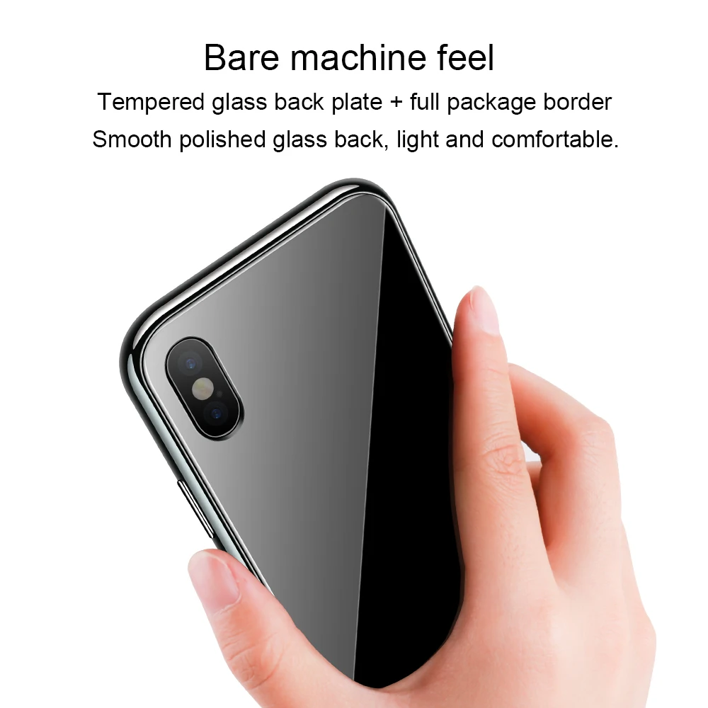 NYFundas для iphone X Магнитный адсорбционный флип металлический закаленное стекло