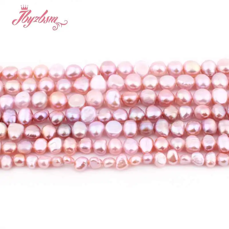 

Бусины из фиолетового пресноводного жемчуга 3-4,5-7 мм, бусины из натурального камня для самостоятельного изготовления ожерелий и браслетов 14...