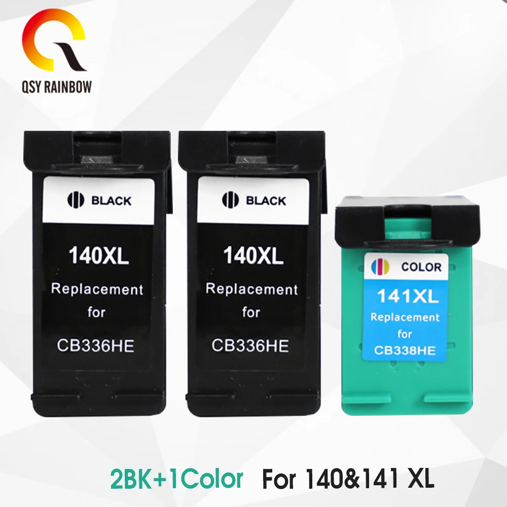 QSYRAINBOW совместимый для hp 140XL 141XL чернильный картридж Замена HP 140 141 Photosmart C4583 C4283 C4483