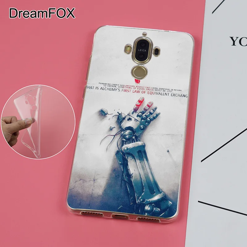 DREAMFOX K103 Fullmetal Alchemist Soft TPU Silicone Case Cover For Huawei Mate G 7 8 9 10 Nova 2 Lite Pro Plus |