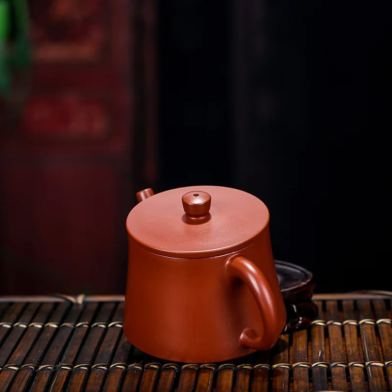 Чайник чайный набор сырой руды ярко красный халат высокий камень барабан чистый