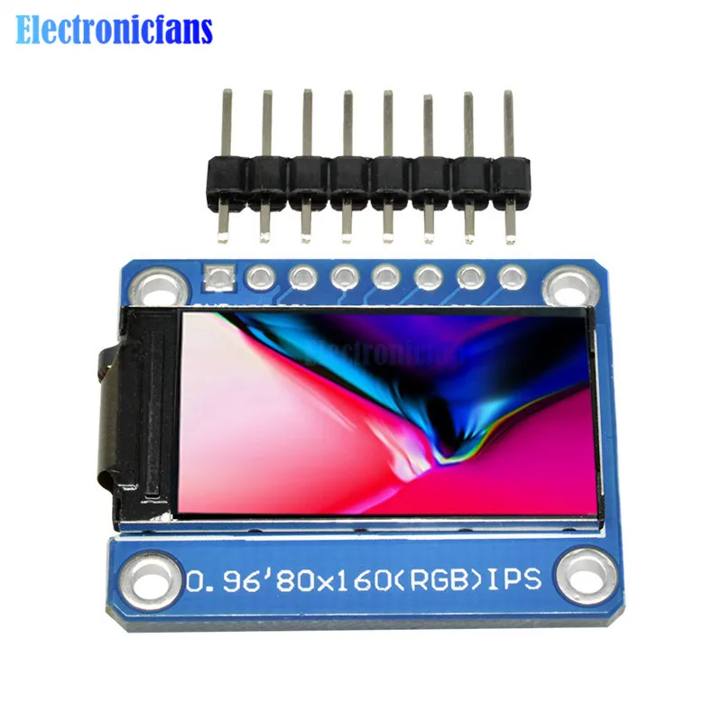 Ips 0,96 дюймов 80X160 ips SPI HD 65K lcd полноцветный дисплей lcd модуль ST7735 Привод IC 80*160 3,3 V SPI интерфейс(не OLED