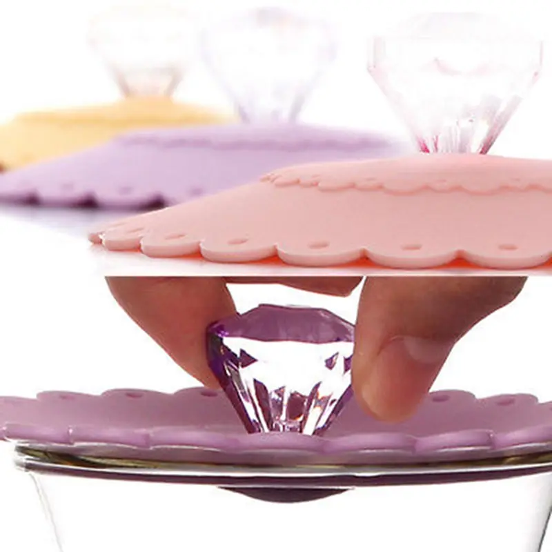 Новое поступление 2018 герметичная крышка для кофе со стразами с уплотнением