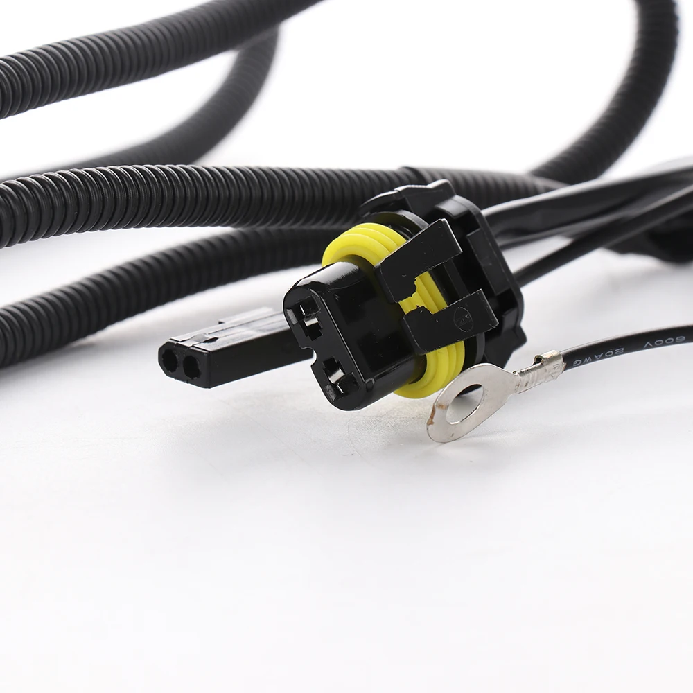 2-головной светильник H4 фары Керамическая Лампа Socket Вилки реле жгут проводов |