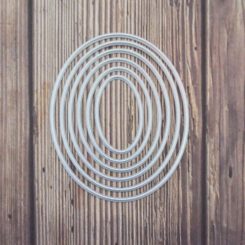 Happymems овальная рамка металлические Вырубные штампы для скрапбукинга