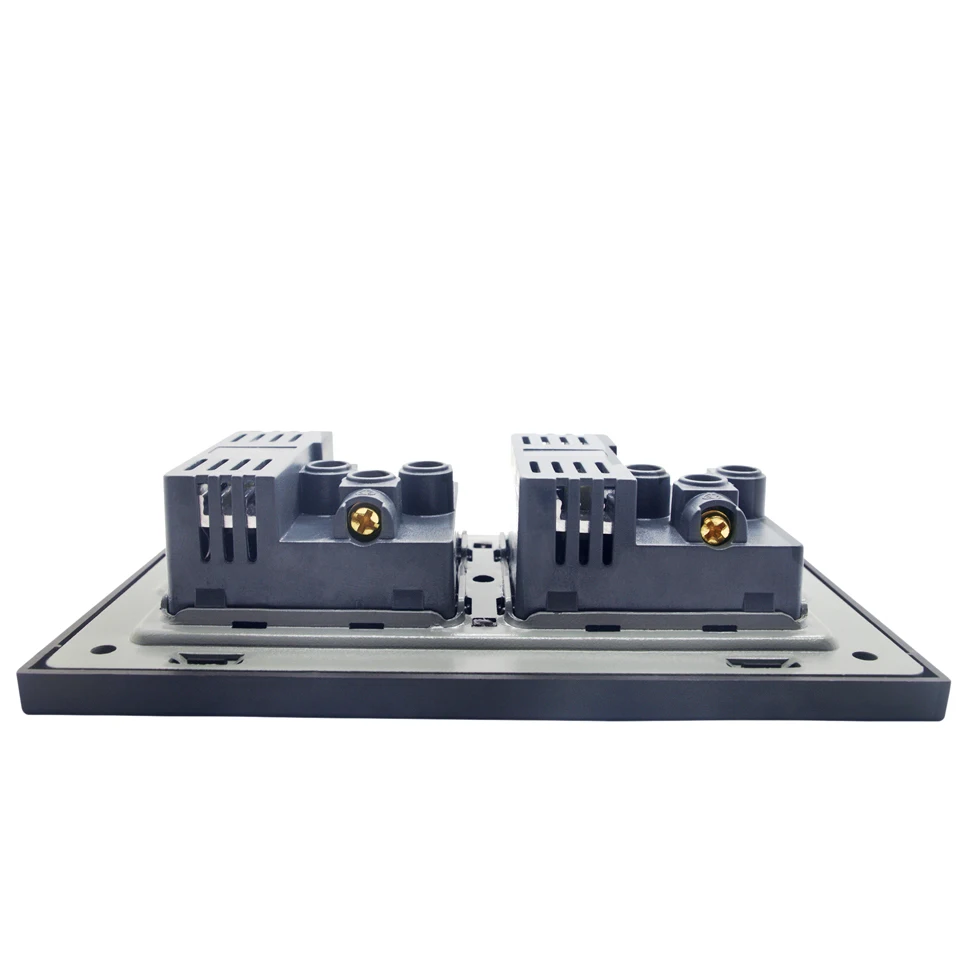 Настенная розетка с двойным соединением Великобритании переключаемая 2 1 а 4 USB