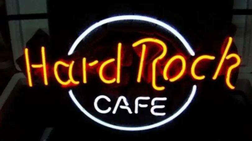 

Business Custom NEON SIGN board For Hard Rock Cafe Brand REAL GLASS Tube BEER BAR PUB Club Shop Light Signs 16*12"