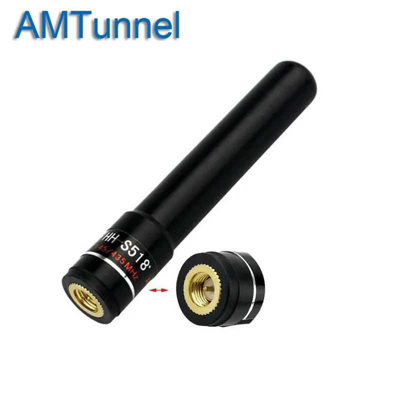 SMA-M Двухдиапазонная радио антенна HH-S518+ 2.0dBi 145/435MHz для YAESU VX-1R Baofeng TF-UV985 Baofeng BF-UV3R радио