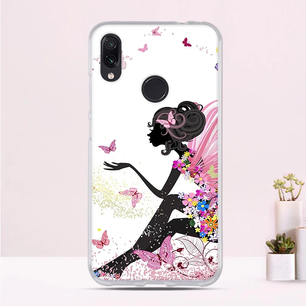 Чехол для телефона Redmi Note 7 Pro, чехол из мягкого ТПУ для Xiaomi Redmi Note7 Pro, чехол, задняя защитная крышка, чехол для Xiomi Redmi Note 7, чехол