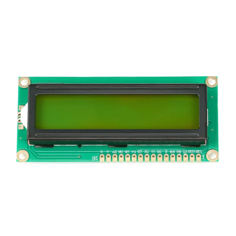 1602A 5V YellowGreen ЖК-модуль 1602 1602A J204A 2004A 12864 12864B ЖК-дисплей модуль Синий желто-зеленый экран дисплей IIC IEC 3,3 V/5 V для Arduino - Цвет: 1602A 5V YellowGreen