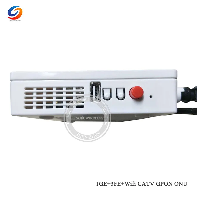 Горячие 1GE+ 3FE+ CATV+ wifi GPON/EPON ONU ONT маршрутизатор совместимый для huawei, zte GPON EPON ONT, английская версия с вилкой EU