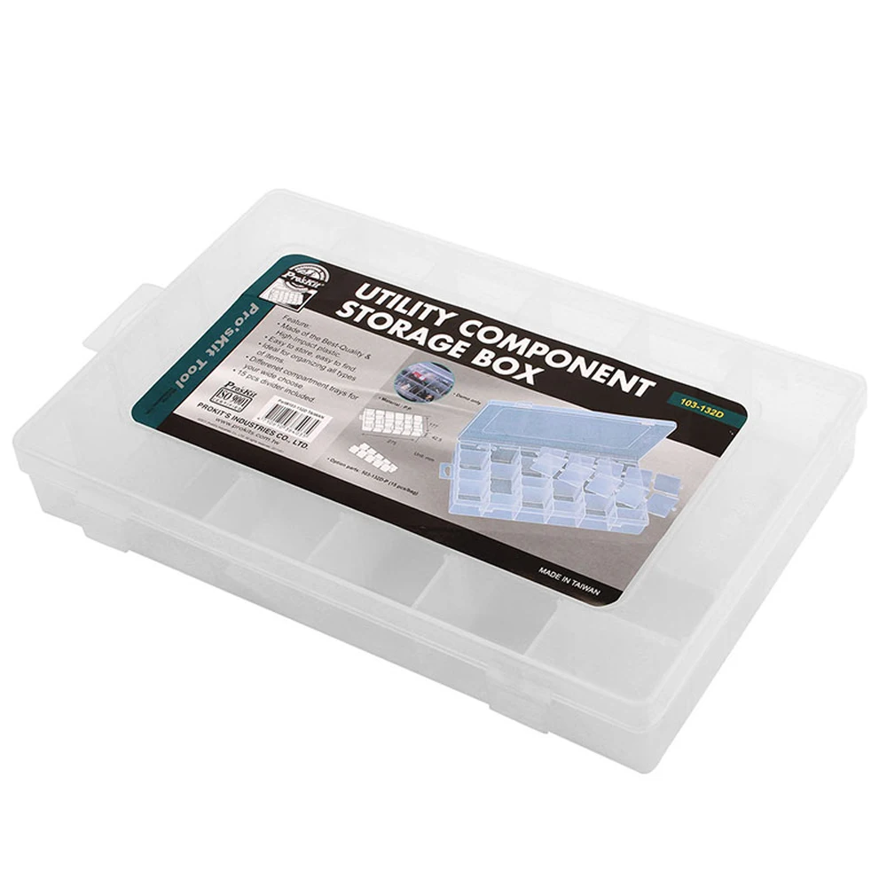Pro'skit 103-132D Multi-functional Component Storage Tool Box Electronic 36 Grids Shatterproof Parts | Инструменты