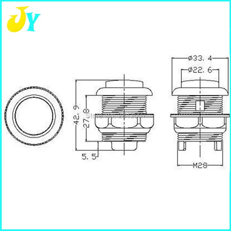 1 шт. кнопка 28 мм встроенная маленькая микрокнопка аркадная машина консоль части